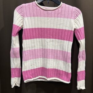 The Children's Place Pink and White Knitwear, Size L 10/12